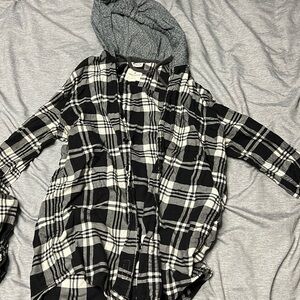 American Eagle Hooded Flannel
